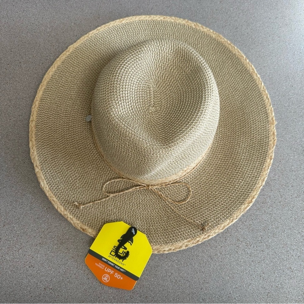 REI Wide Brim Straw Sun Hat in Tan - Picture 4 of 6